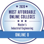 2020 Most Affordable Online Colleges, Master's in Industrial Engineering, Online U Badge