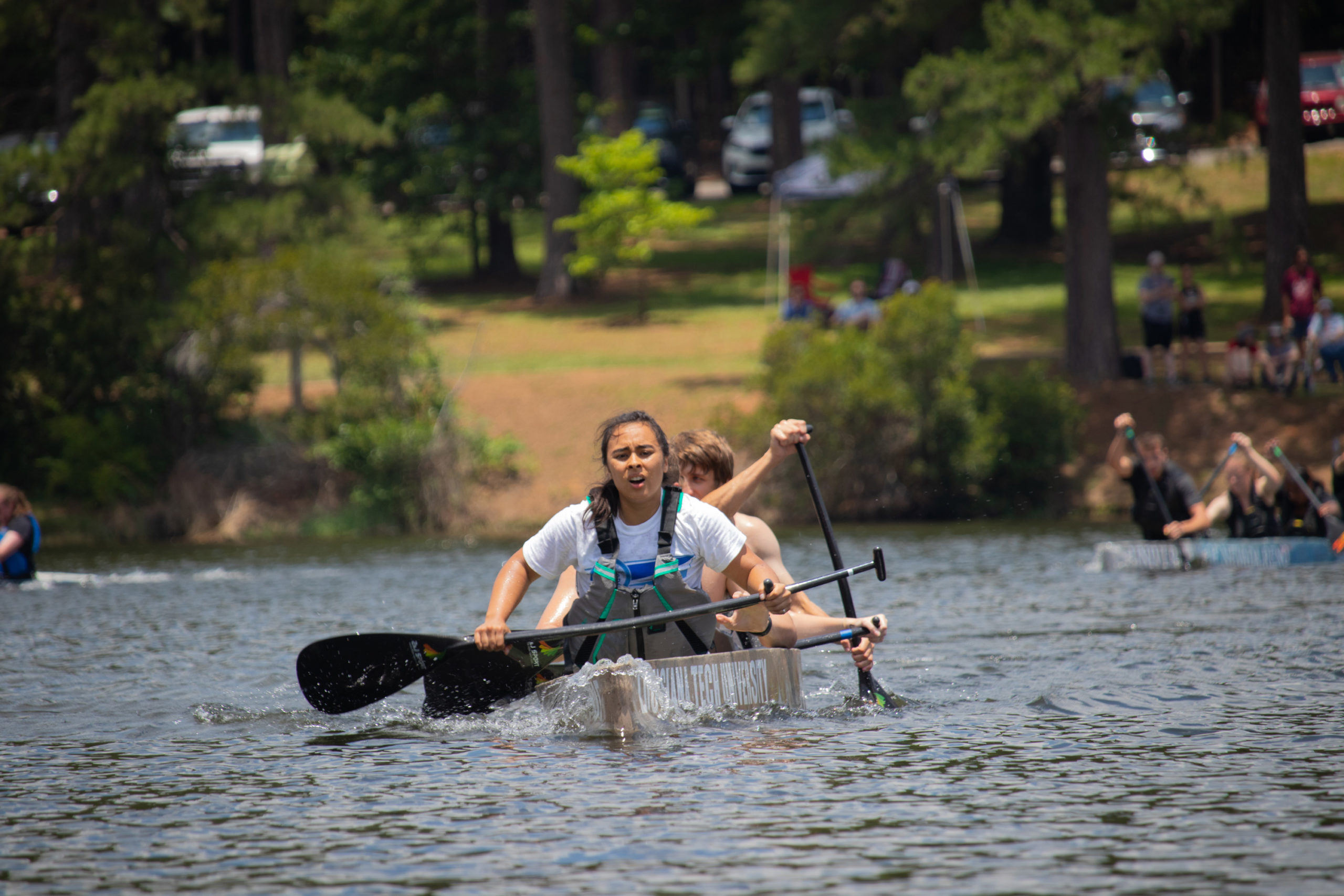 Louisiana Tech Concrete Canoe Women's Team Racing