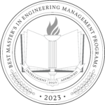 2023 Best Master's in Engineering Management Programs Intelligent Approved Badge