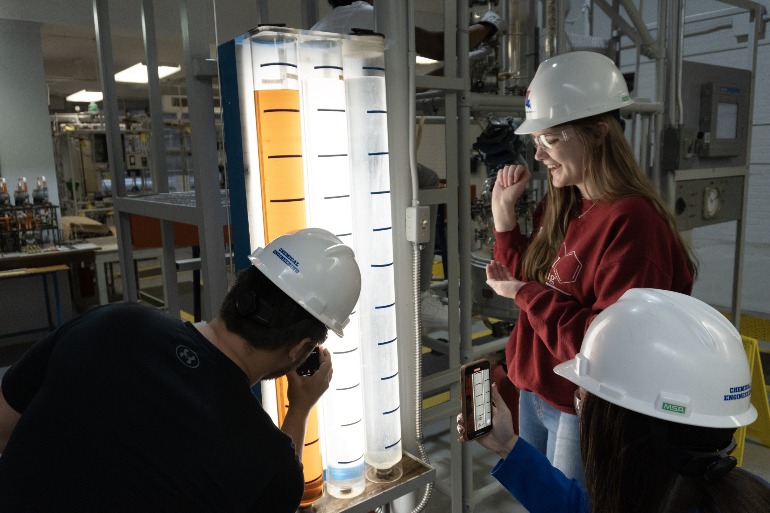 Students in the Chemical Engineering Lab